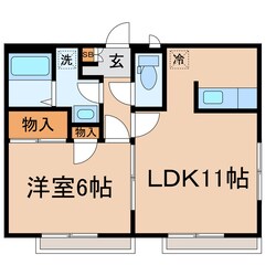 ヒルコートの物件間取画像